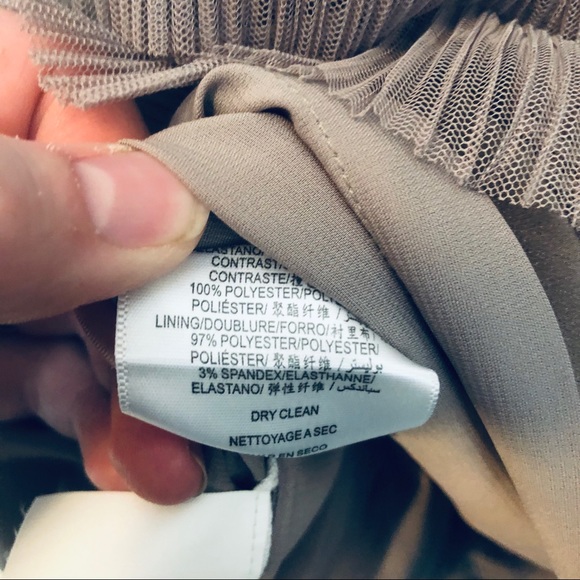 BCBGMaxAzria Satin Scalloped Strapless Mini Dress - Picture 6 of 8